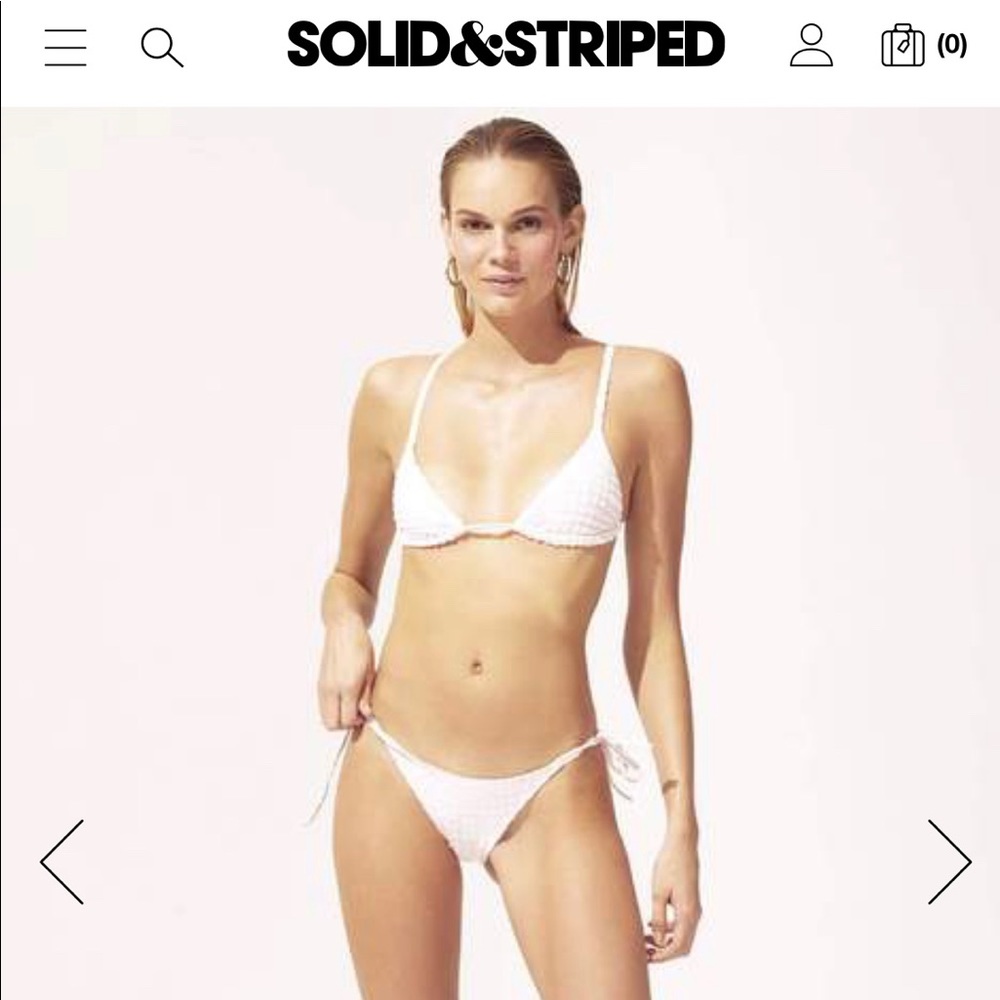 Solid & Striped bikini top